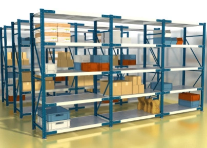 Среднегрузовые cтеллажи для производственного склада СГС
