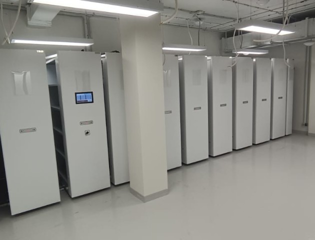 стеллажи с электроприводом